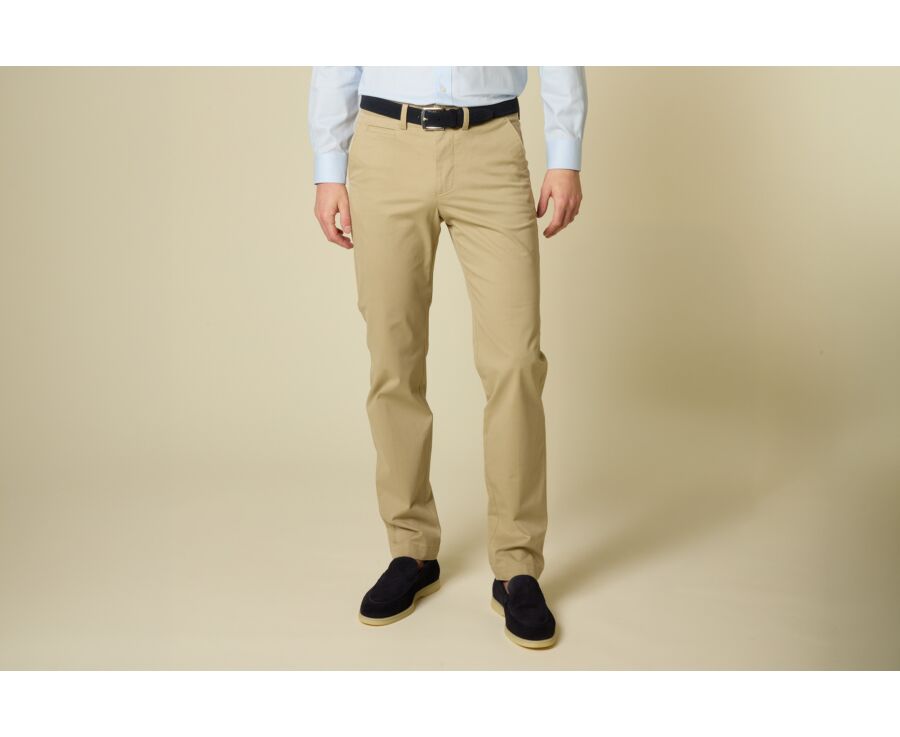 Men's chino trousers Putty beige - JERRY II