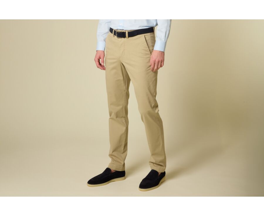 Men's chino trousers Putty beige - JERRY II