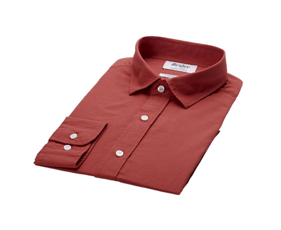 Ocher cotton linen shirt - SILBERT