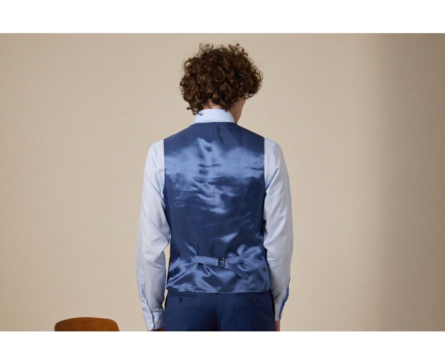 Men's Prussian Blue Suit Waistcoat - LAZARE