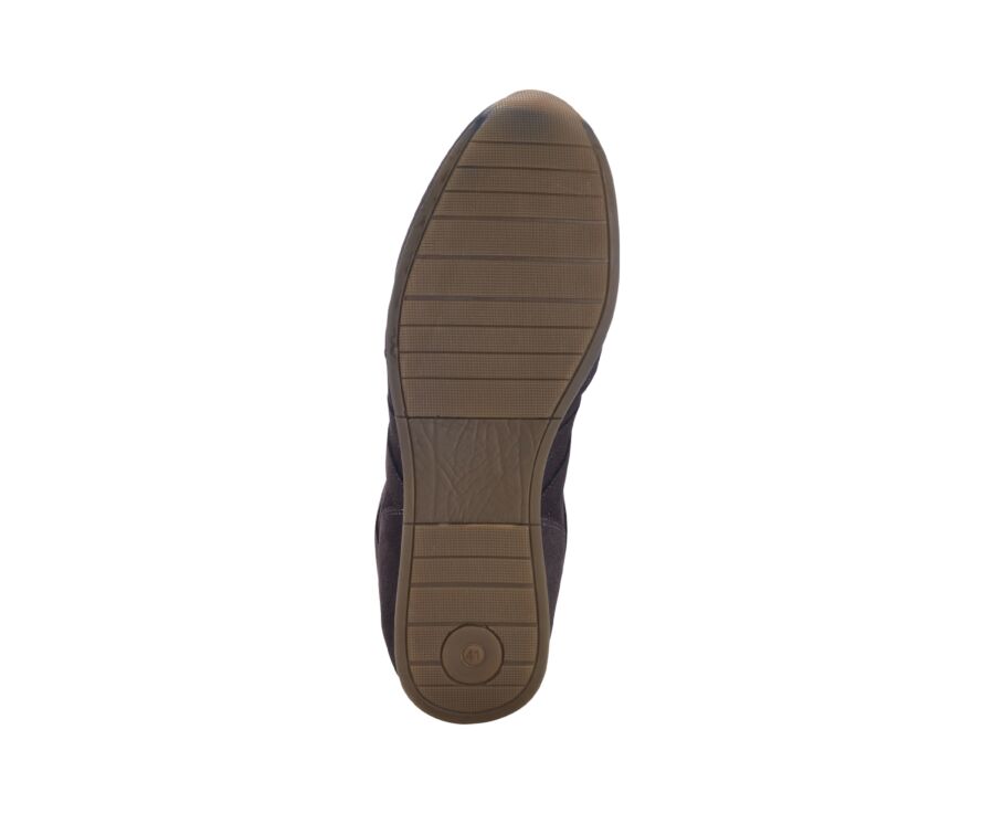 Men's charcoal suede city sneaker - BOCKARA