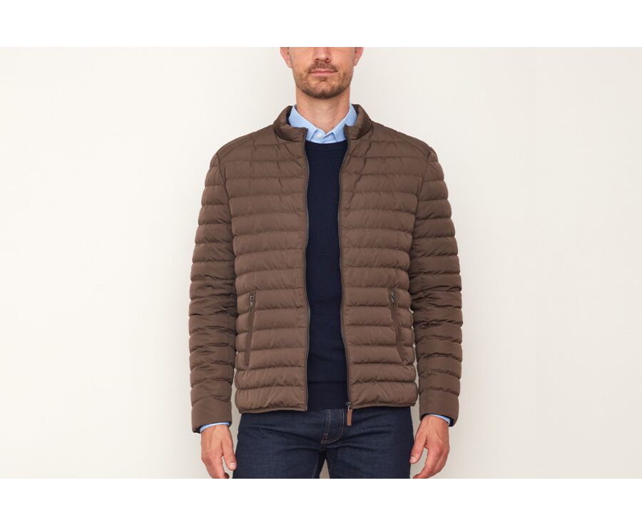 Brown Lightweight Puffer Jacket - SVEN III