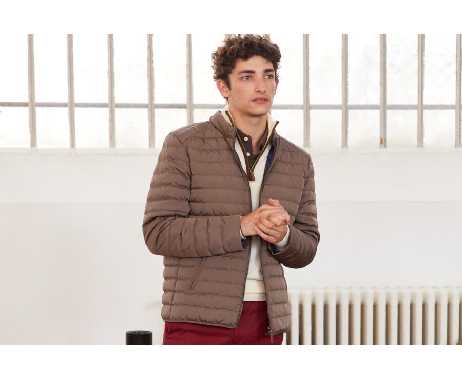 Light Brown Lightweight Puffer Jacket - SVEN III