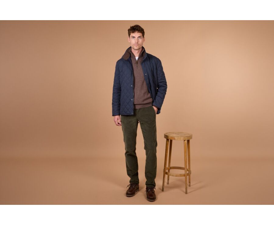 Navy Quilted Jacket - TORSTEN II
