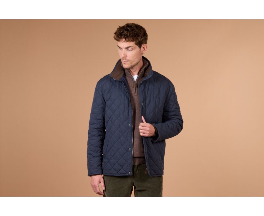 Navy Quilted Jacket - TORSTEN II