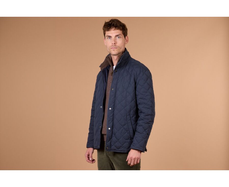 Navy Quilted Jacket - TORSTEN II