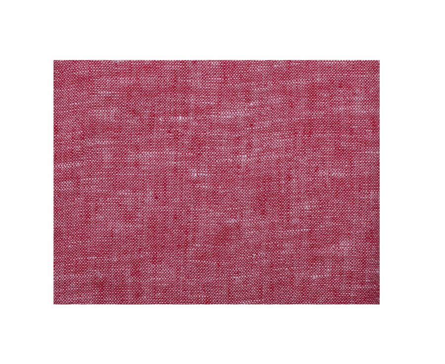 Red Chambray long sleeve cotton linen shirt - COLTEN