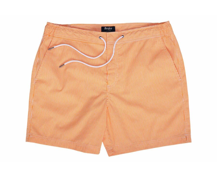 Orange stripes Men's swim short - BRENTAN
