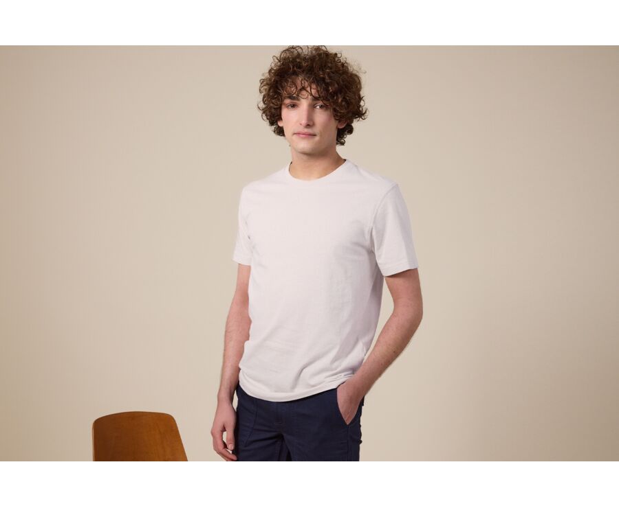 Men’s organic cotton T-shirt - Ecru - EDGAR III