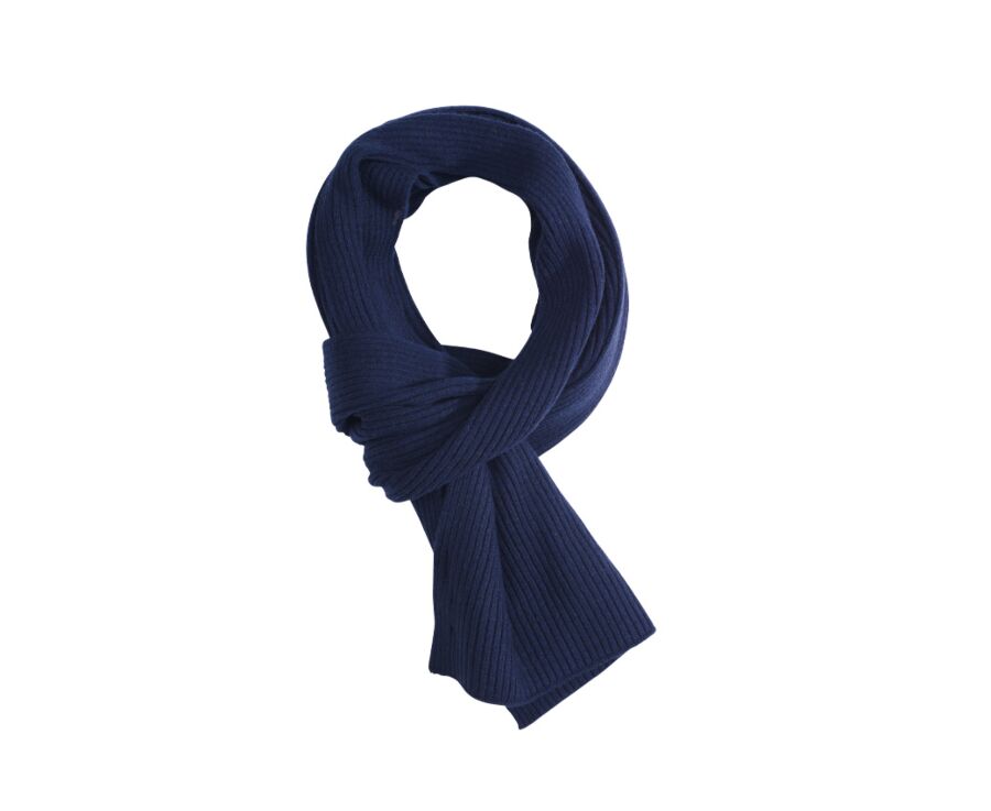 Navy Blue Lambswool Scarf