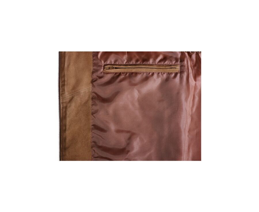 Havana leather sleeveless Down Jacket - NIKLAS