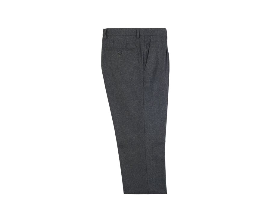 Dark Khaki Chevron Men's dress trousers - LELIAN