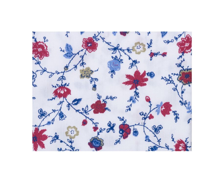 Blue red & Beige printed shirt - RODÉRIC