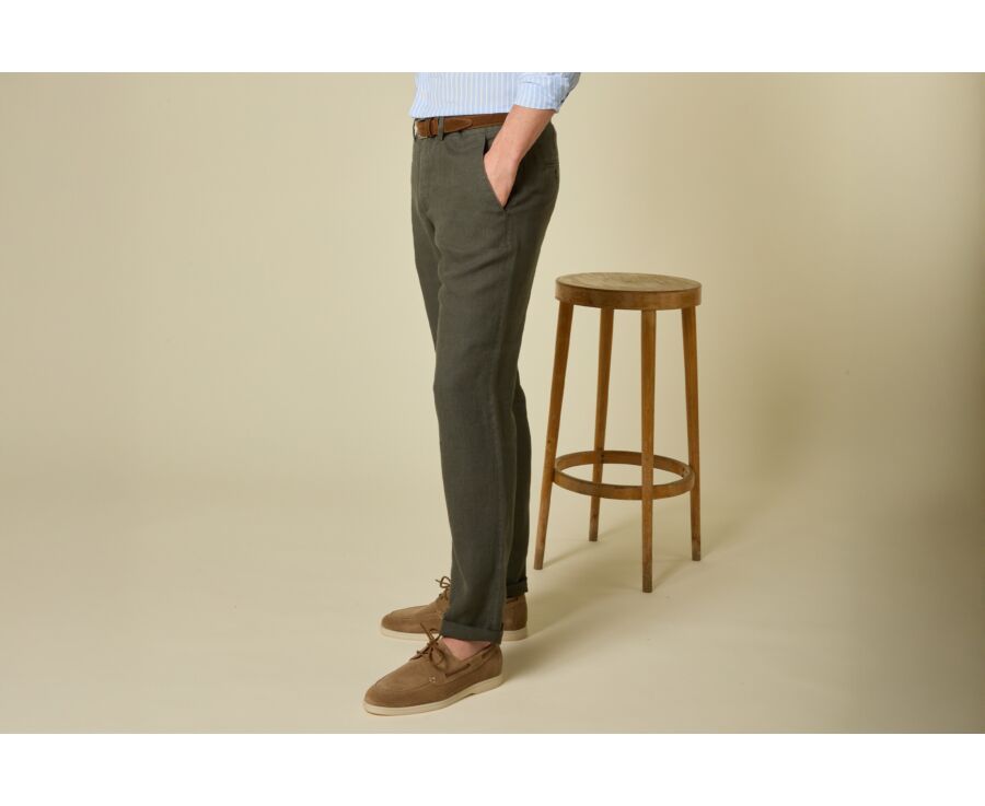 Dark Olive Men's chinos - KYLSON