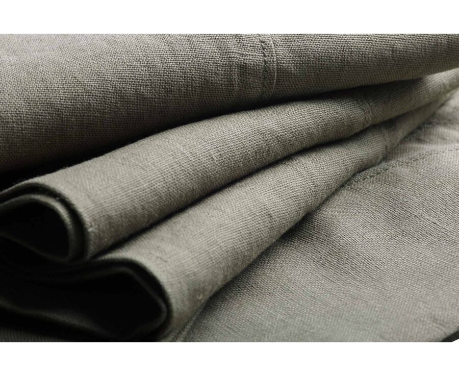 Taupe Linen Bermuda Shorts - BORYS