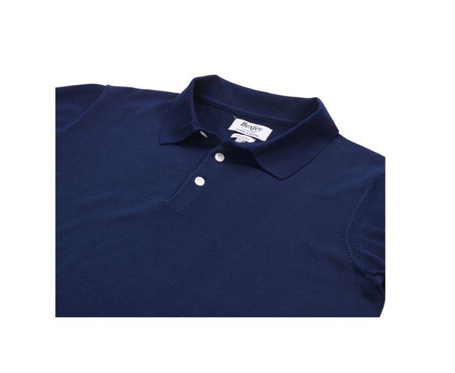 Navy men's polo shirt - BRAIDEN