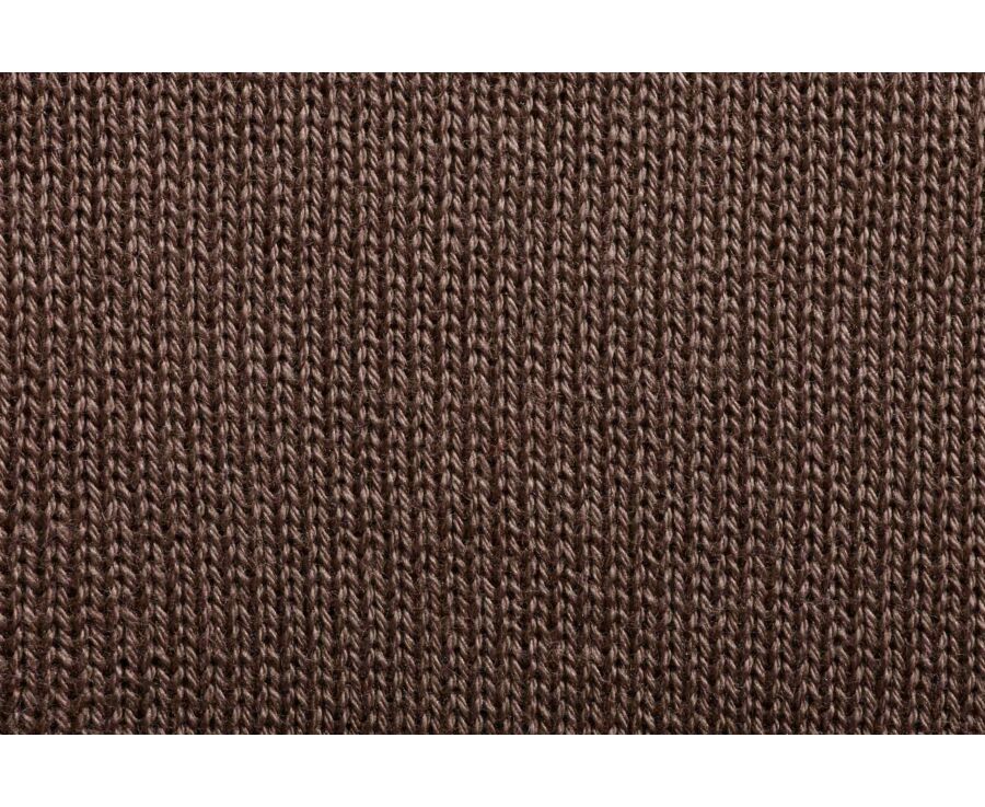 Men’s Dress Knit Polo Shirt Cocoa - BRAIDEN