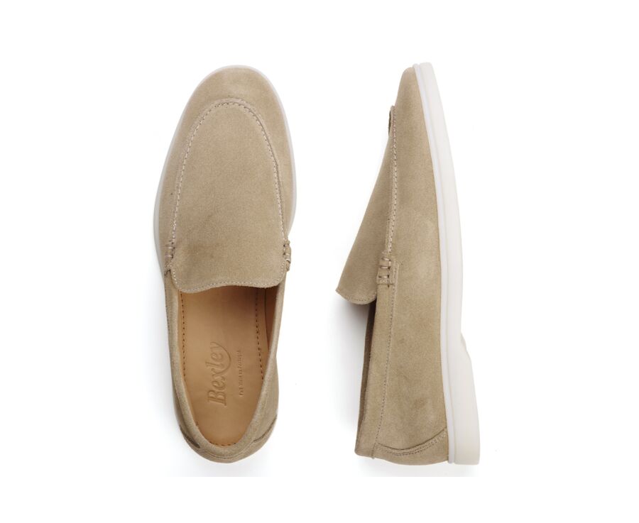 Beige Suede - Men's loafers - MANASOTA III