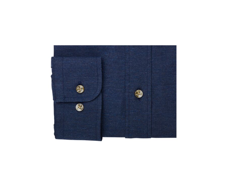 Navy Flannel shirt - ANDER