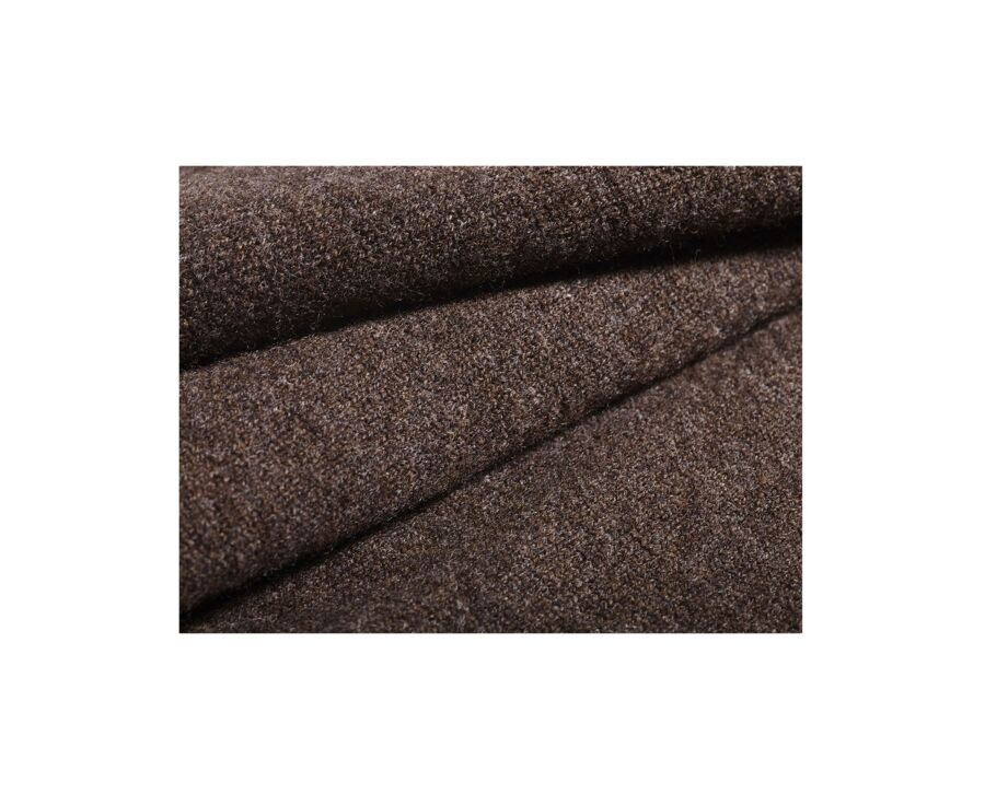 Men's dark chocolate wool cardigan - KANTHER