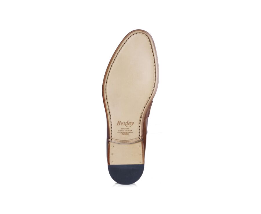Patina Cognac men's loafers - DIXTON