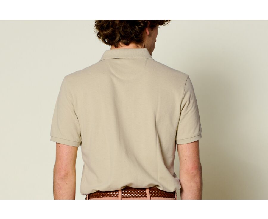 Beige men's polo shirt - ADGER