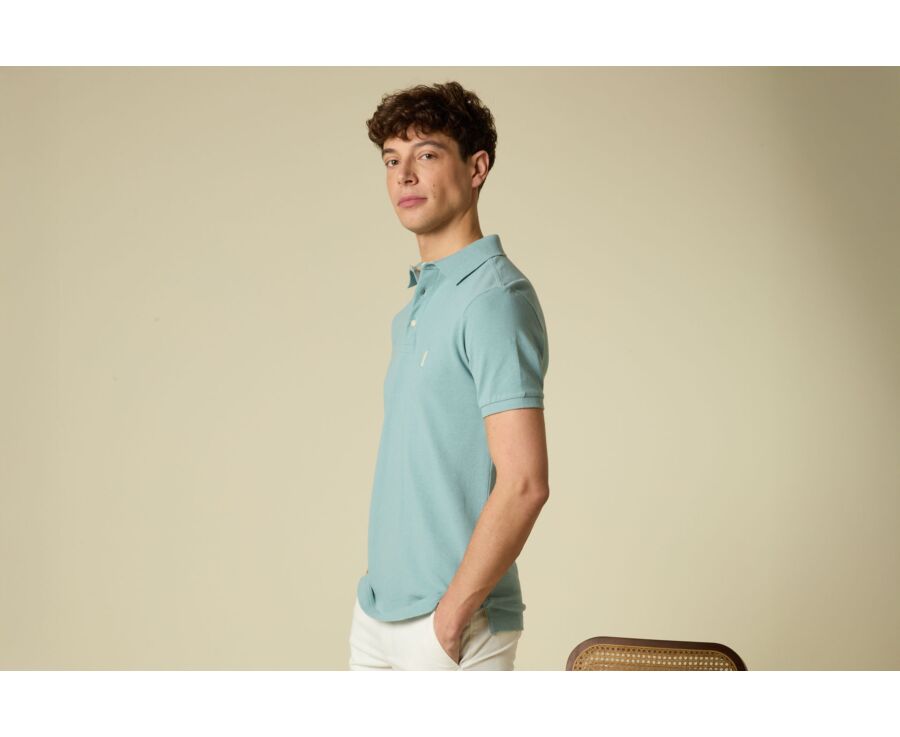 Water Green men's polo shirt - ADGER