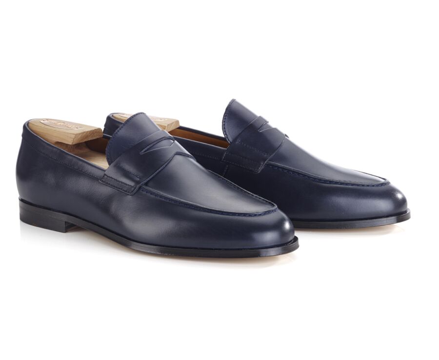 Patina Navy men's loafers - DERYBROOK