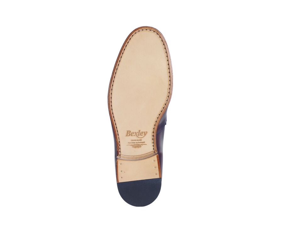 Patina Burgundy Men's loafers - DERYBROOK