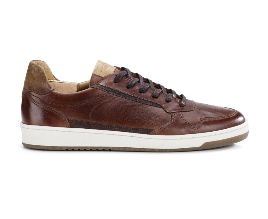 Patina Chocolate Men's Trainers - KOLORA