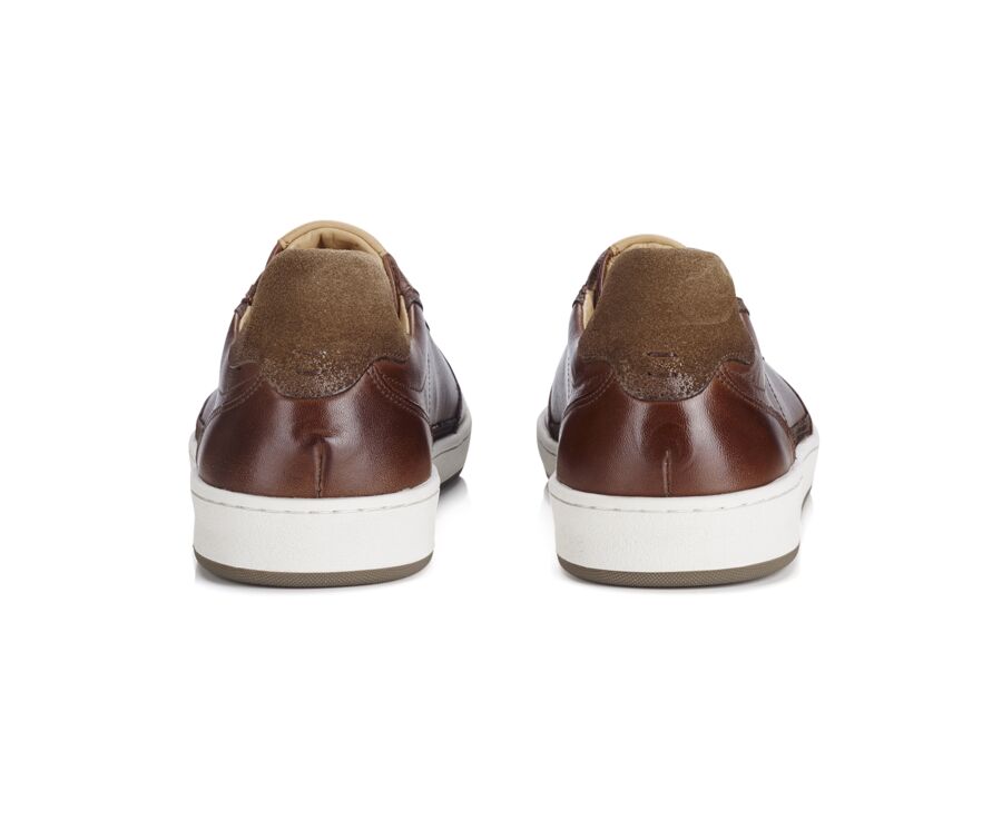 Patina Chocolate Men's Trainers - KOLORA