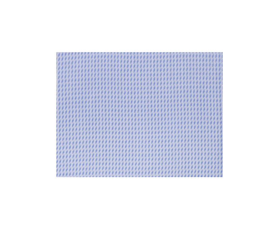 Men’s light blue twill shirt with a textured finish  - SYLVÉNIAS