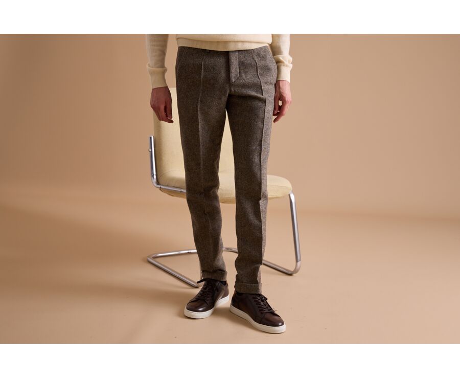 Light Khaki Men's dress trousers - LAURIAN