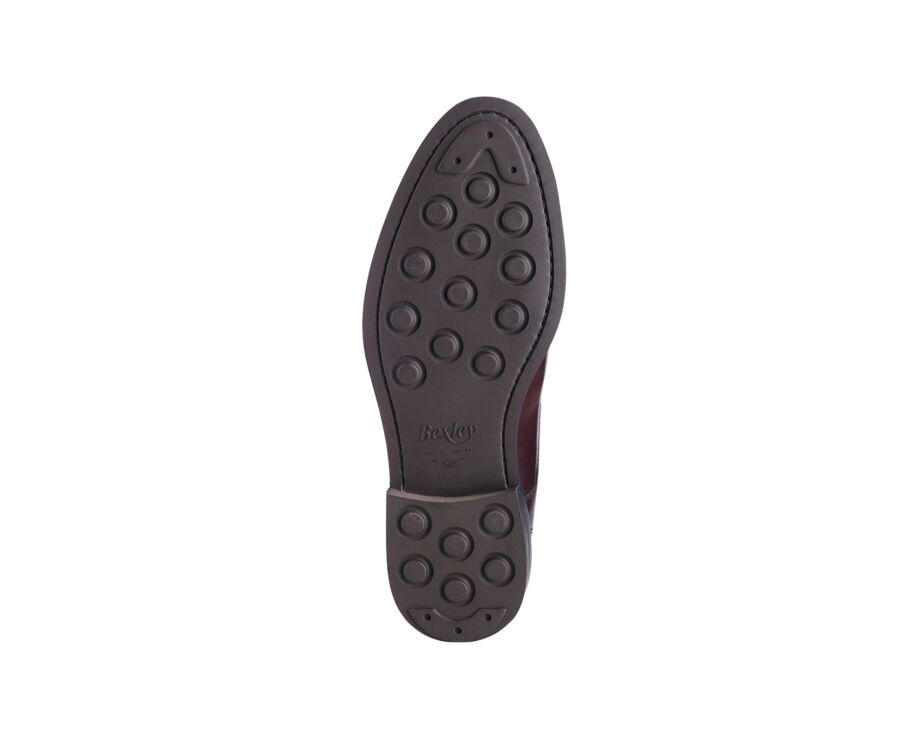 Chocolate Men's leather Low Boots  - WATFORD II GOMME CITY