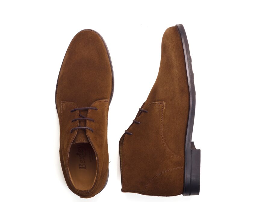 Men's 3-eyelet havana suede derby boot - WATFORD II GOMME CITY