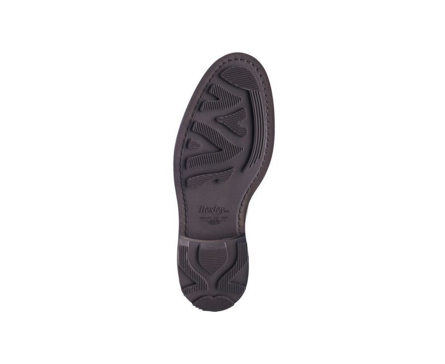Chocolate Derby Shoes - Rubber outsole - HUDSON II GOMME COUNTRY