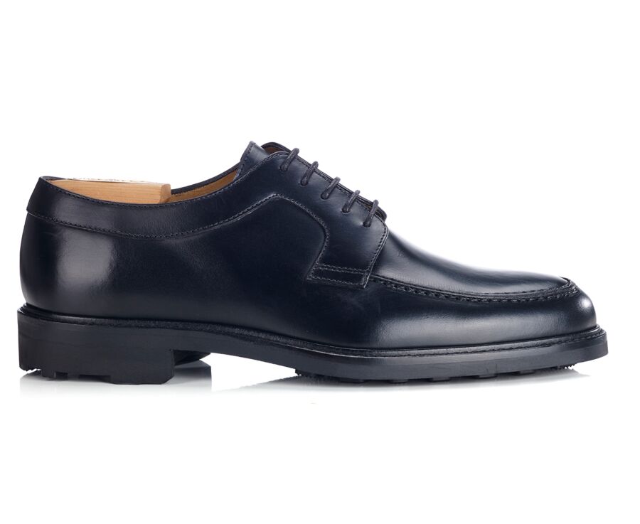 Black Derby Shoes - Rubber outsole - HUDSON II GOMME COUNTRY