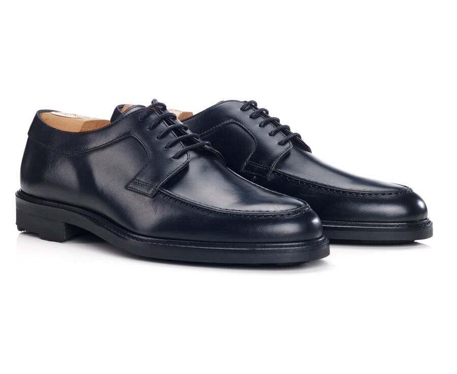 Black Derby Shoes - Rubber outsole - HUDSON II GOMME COUNTRY