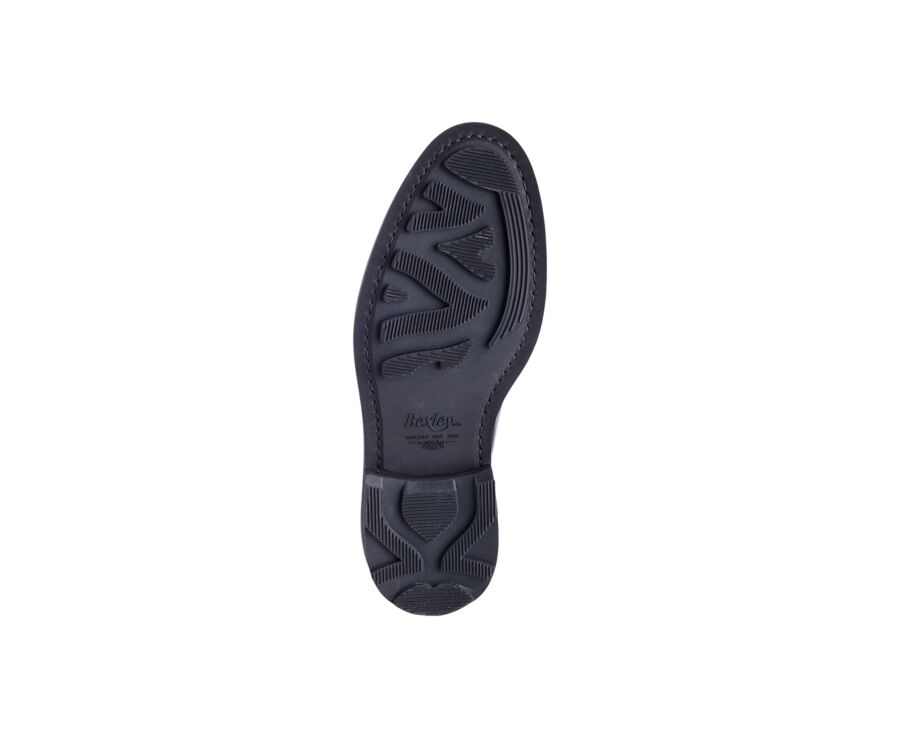 Black Derby Shoes - Rubber outsole - HUDSON II GOMME COUNTRY