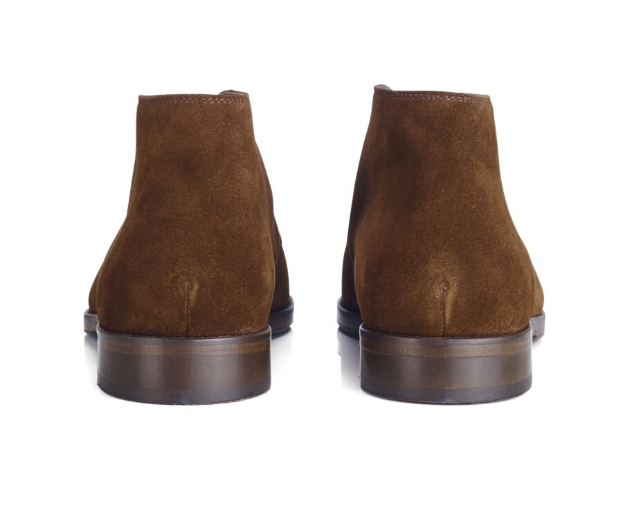 Havana Suede Men's leather Low Boots  - DOVAM PATIN