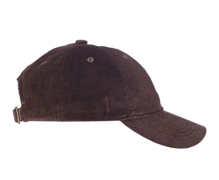 Men's Bitter Chocolate Suede baseball cap - BRADWELL II