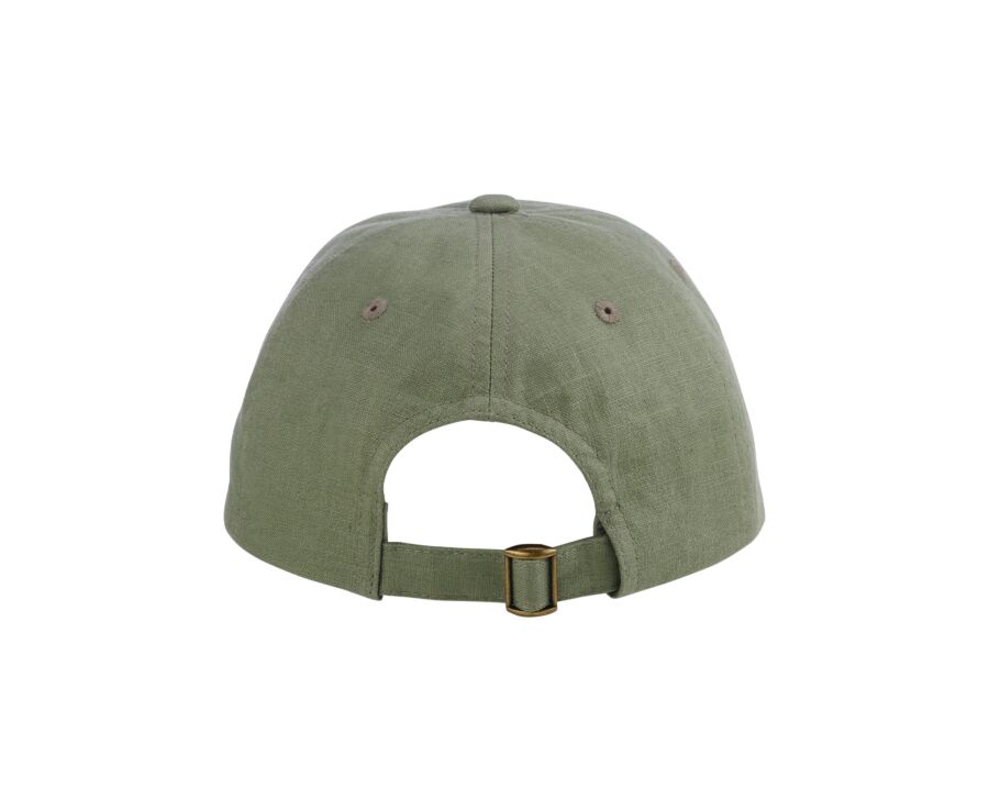 Men's Sage Green Linen cap - BRADWELL II