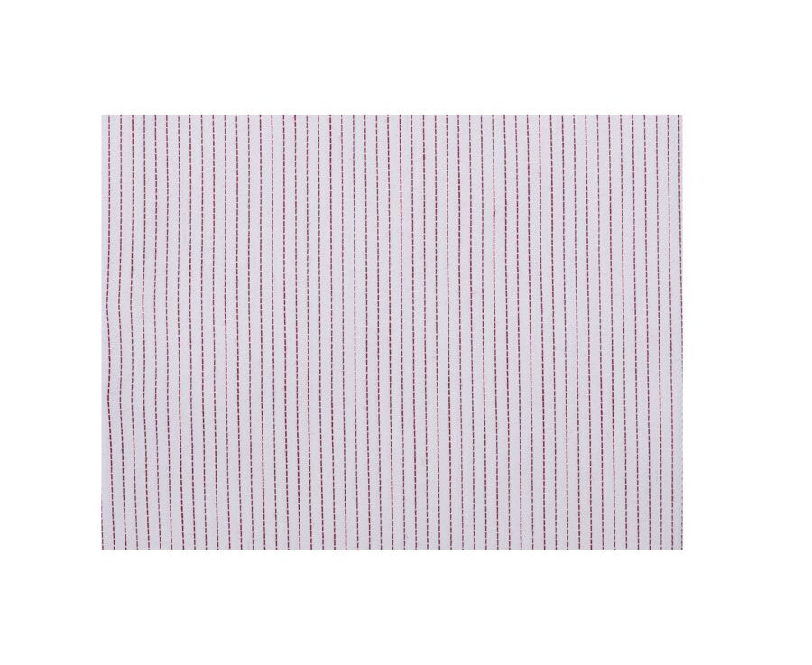White & Red striped shirt - Italian collar - SANTINO