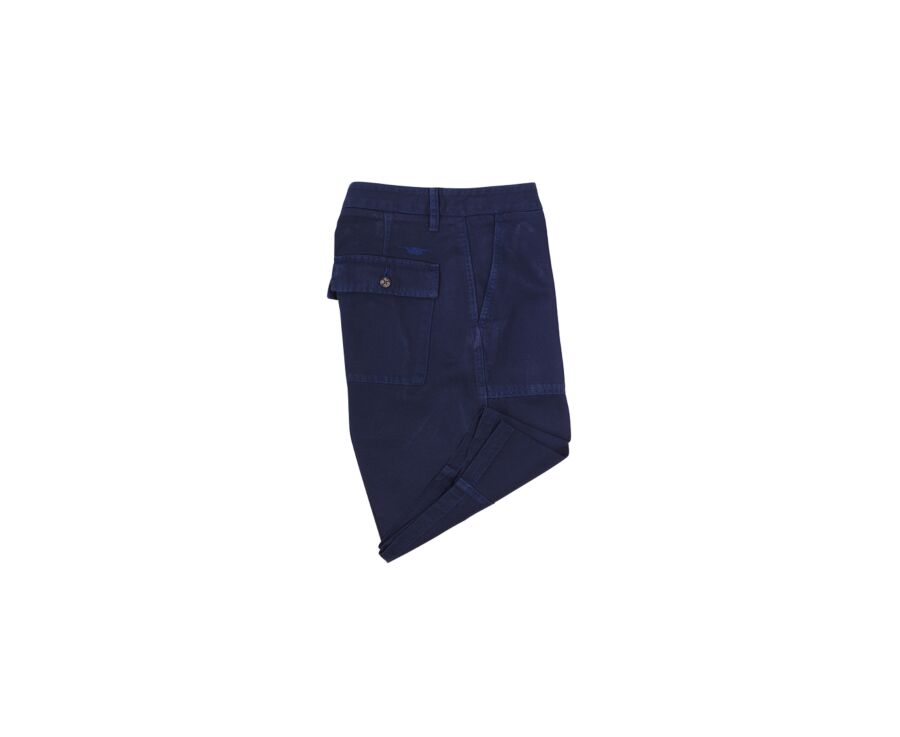 Navy Blue Bermuda Shorts - BELVIN
