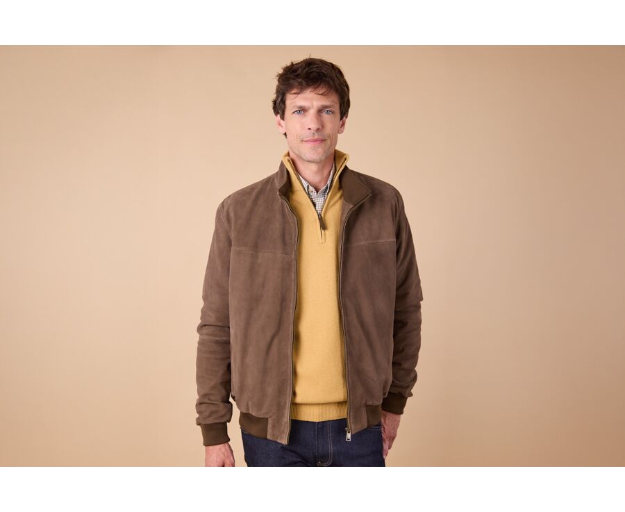 Cocoa suede jacket  - SEAVER