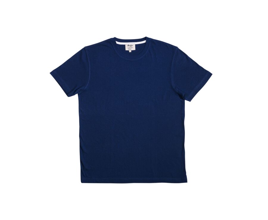 Men's T-Shirt Cotton/Linen - Indigo - ENIAS