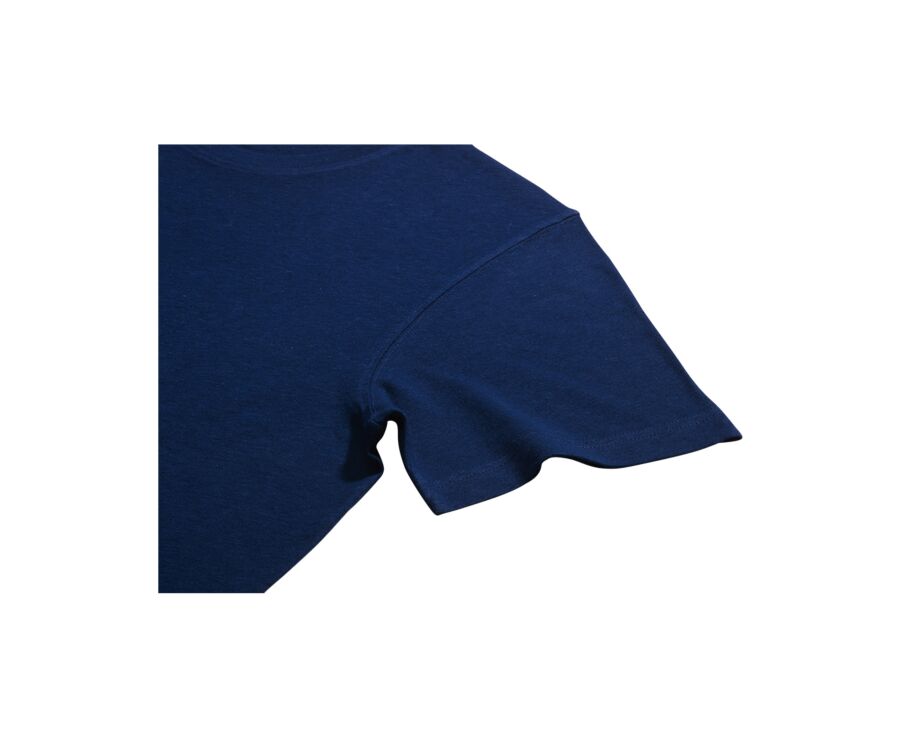 Men's T-Shirt Cotton/Linen - Indigo - ENIAS