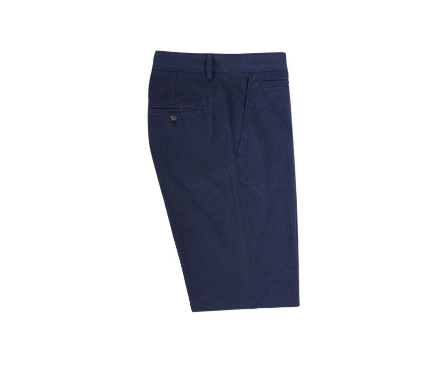 Men's navy herringbone chino trousers - JORDEN II
