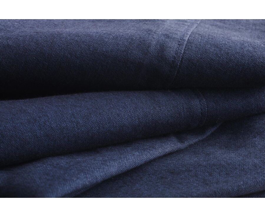 Men's navy herringbone chino trousers - JORDEN II