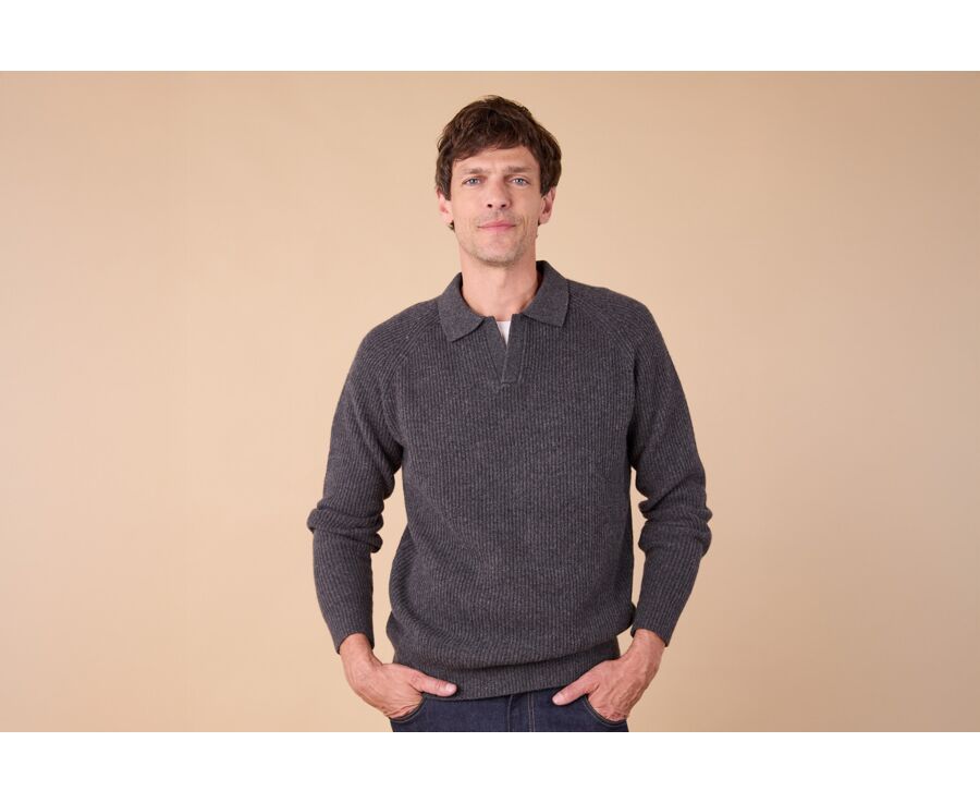 Men's Jumper – Heather Anthracite Grey - BRENNEN